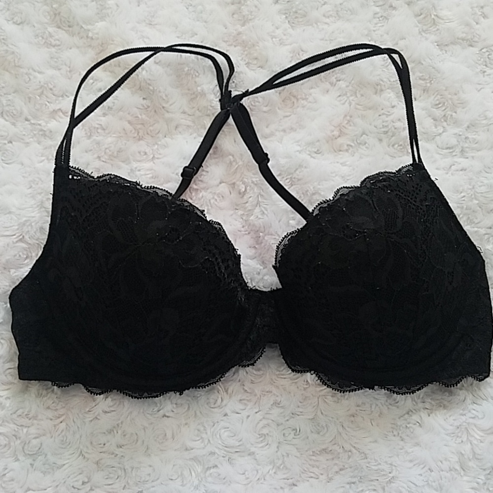 PINK Victoria's Secret Black Lace Bra